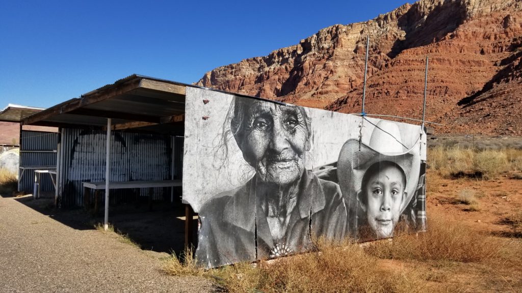 The Native American Banksy on Hwy 89 - GoatManMike's Adventures